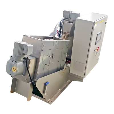 دستگاه SS304 Sludge Dewatering Wastewater Treatment Screw Press