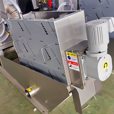 0.8t/H پیچ نوع فیلتر پرس لجن دستگاه آبگیری برای فاضلاب