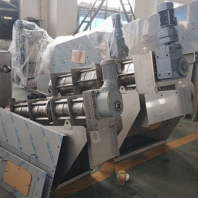 دستگاه خشک کن لجن فاضلاب دهیدراتور 1t / H کم صدا